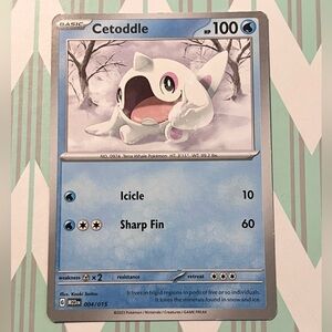 ❄️✨ Cetoddle Pokémon Card — McDonald’s Promo 2023 (004/015) ✨❄️